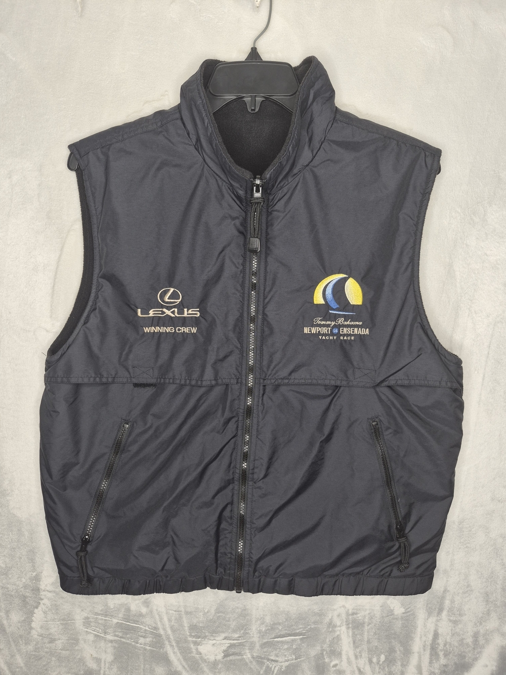 Vintage 2004 Newport Ensenada Yacht Race Reversible Vest Lexus Mens Medium
